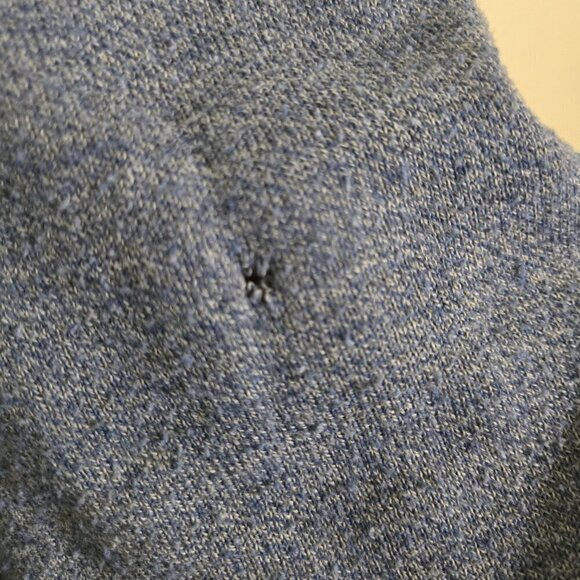 Smartwool 1/2 Zip Base Layer Sweater Blue Heather Wool Blend Size L - Picture 7 of 7